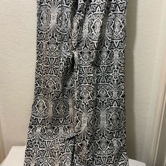 Never A Wallflower Women's art  black/white Flare Pants Size S NWT $264 - Picture 5 of 10